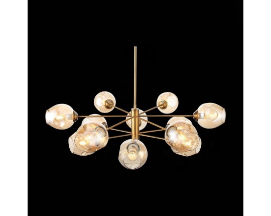 SL1500.203.12 Светильник подвесной ST-Luce Золотистый/Янтарный E14 12*40W