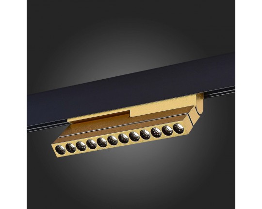 ST805.246.12 Магнитный трековый светильник Золотистый LED 1*12W 4000K 550Lm Ra>90 36° IP20 L220xW22x