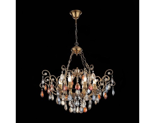 SL421.303.08 Люстра подвесная ST-Luce Бронза/Мульти E14 8*40W