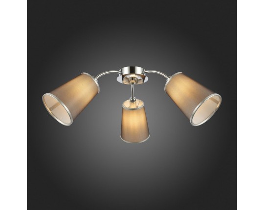 SLE103002-03 Светильник потолочный Хром/Черный E14 3*40W