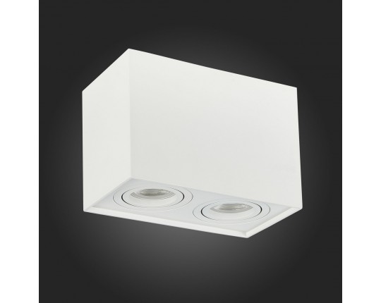 ST109.507.02 Светильник потолочный Белый GU10 2*50W  L181xW100xH123 220V Без ламп