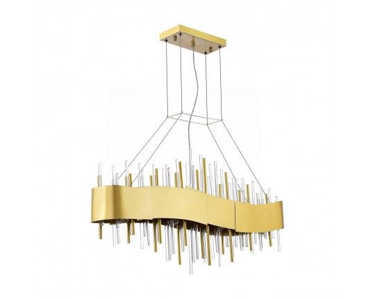 SL1633.213.08 Люстра подвесная ST-Luce Матовое золото/Матовое золото,Прозрачный E14 8*40W