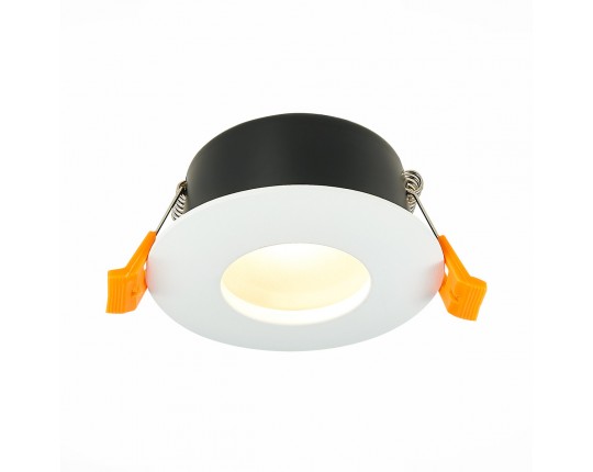 ST213.508.01 Св-к встр. Белый GU10 1*50W  IP44 D84xH50 220V Без ламп