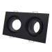 ST255.428.02 Св-к встр. Черный GU10 2*50W  IP65 L180xW90xH40 220V Без ламп
