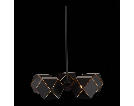 SL258.402.05 Люстра потолочная ST-Luce Черный/Черный, Золото E14 5*40W