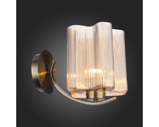 SL117.301.01 Бра ST-Luce Бронзовый/Янтарный E27 1*60W