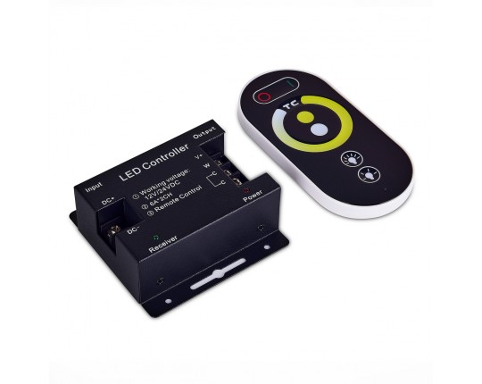 ST9002.400.00MIX Контроллер MIX WHITE лент +пульт управления (RF-радио), 2-х канальный, DC12-24V,12А
