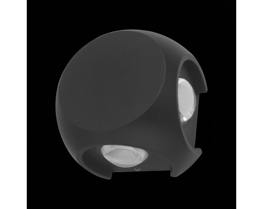 SL9505.401.01 Светильник уличный настенный ST-Luce Черный/Черный LED 1*4W 4000K