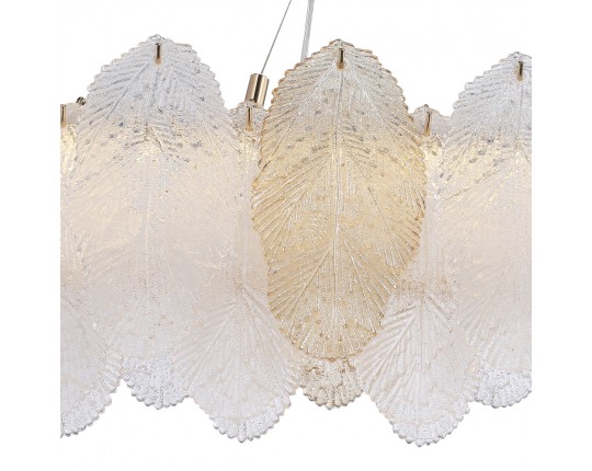 SL6135.233.01 Светильник подвесной ST-Luce золото/прозрачный, янтарный LED 1*24W 3000K