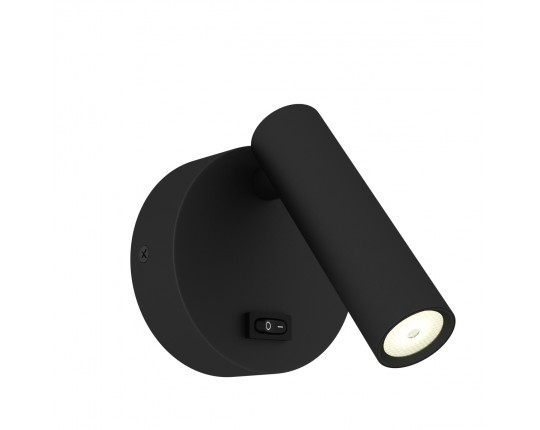 ST161.401.05 Светильник настенный ST-Luce Черный/Черный LED 1*5W 3000K