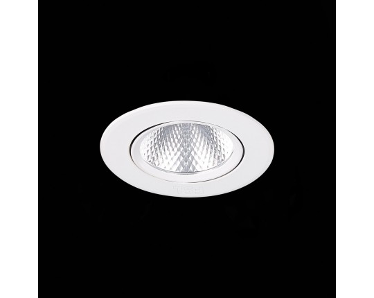 ST211.548.06.24 Св-к встр. Белый LED 1*6W 4000K 480Lm Ra80 24° IP20 D86xH50 220-240V