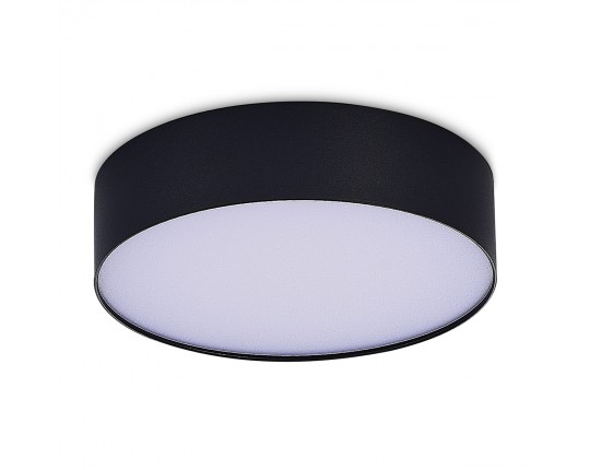 ST606.442.27 Светильник потолочный Черный LED 1*27W 4000K 2 430Lm Ra>90 120° IP20 D220xH55 185-265V