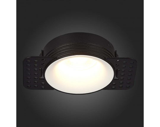 ST218.458.01 Св-к встр. Черный GU10 1*50W  IP20 D78xH30 165-265V Без ламп