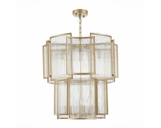 SL1234.203.08 Люстра подвесная ST-Luce Шампань/Прозрачный, Шампань E14 8*60W