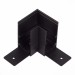 ST007.419.00 Угол-соединитель для подвесного / накладного магнитного шинопровода  ST-Luce Черный