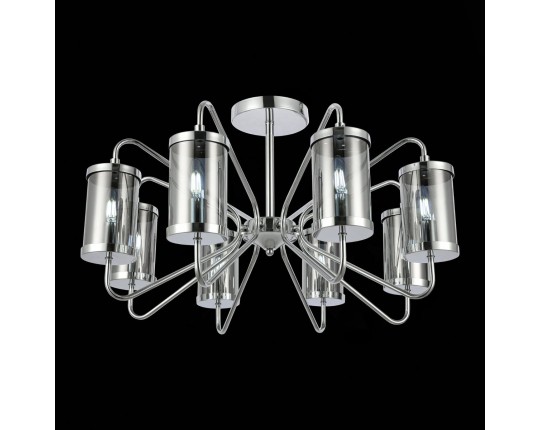 SLE102302-08 Светильник потолочный Хром/Дымчатый E14 8*40W
