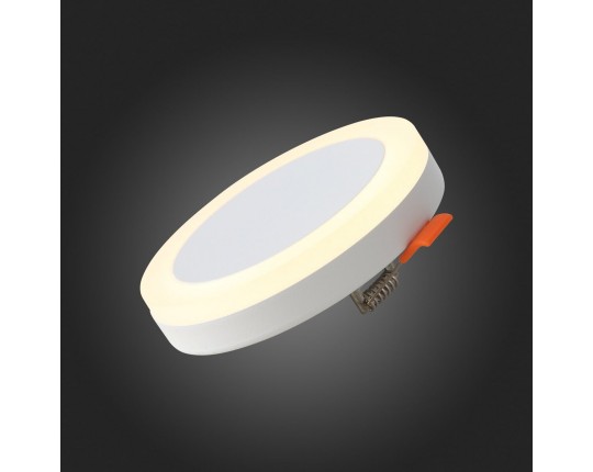 ST104.502.06 Светильник встраиваемый Белый LED 1*6W 3000K 468Lm Ra>80 120° IP20 D110xH20 170-240V