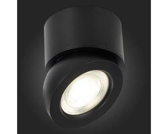 ST654.432.10 Светильник потолочный Черный LED 1*10W 3000K 850Lm Ra>90 38° IP20 D95xH96 180-240V