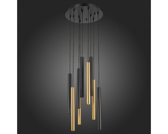 ST153.443.27 Светильник подвесной Черный LED 1*27W 4000K 2 295Lm Ra  IP20 D350xH1 500 180-240V