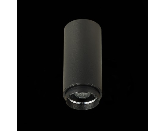 ST600.442.10 Светильник потолочный Zoom Черный LED 1*10W 4000K 1 000Lm Ra>80 15-60° IP20 D59xH130 17