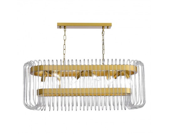 SL1228.203.08 Люстра подвесная ST-Luce Золотистый/Прозрачный E14 8*40W