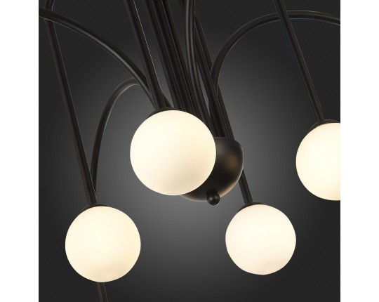 SL1204.402.08 Люстра потолочная ST-Luce Черный/Белый G9 8*5W