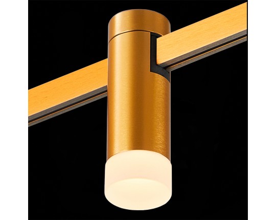 ST812.206.03 Магнитный трековый светильник FARM Золотистый LED 1*3W 3000K 93Lm Ra90 120 IP20 D29xH90