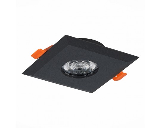 ST204.408.01 Св-к встр. Черный GU10 1*50W  L94xW94xH25 220V Без ламп