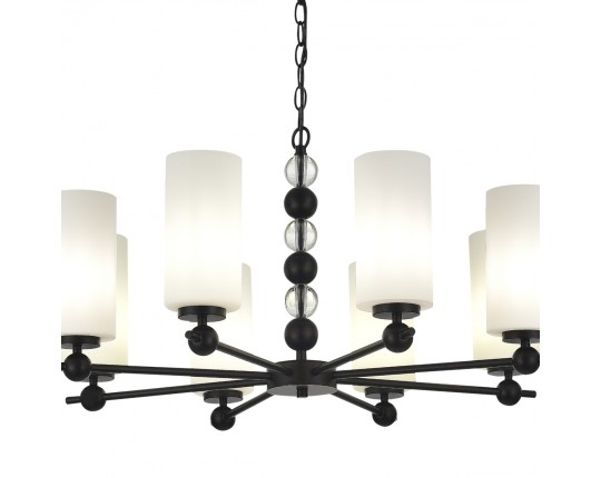 SL2003.403.08 Светильник подвесной ST-Luce черный/белый E27 8*40W