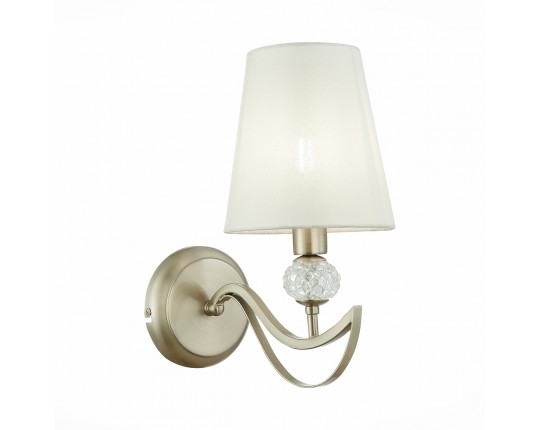 SLE111201-01 Светильник настенный Никель, прозрачный/Белый E14 1*40W