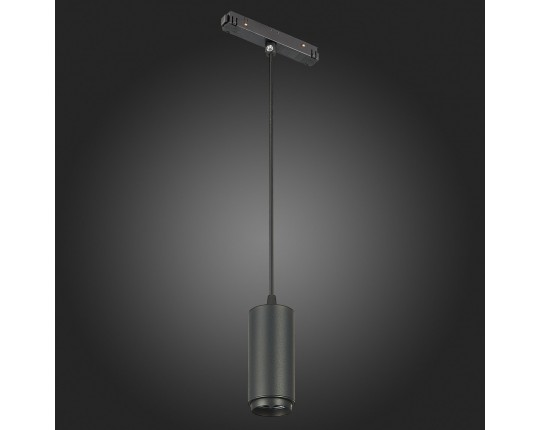 ST357.433.06 Магнитный трековый светильник подвесной ZOOM Черный LED 1*6W 3000K 667Lm Ra>80 10-60° I