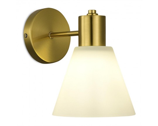 SLE1561-301-01 Светильник настенный Латунь/Белый E27 1*60W