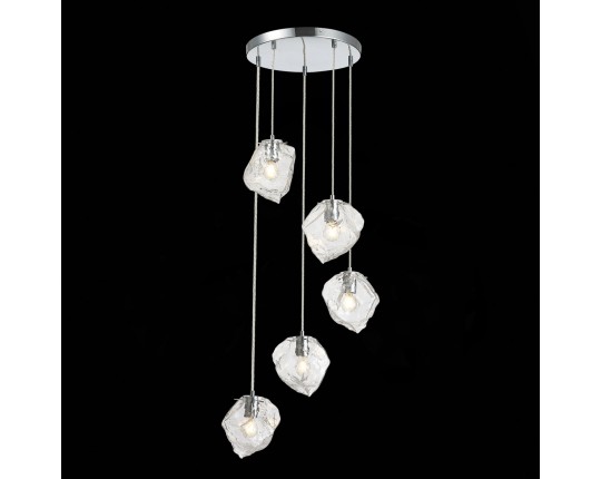 SL1175.103.05 Светильник подвесной ST-Luce Хром/Прозрачный E14 5*40W