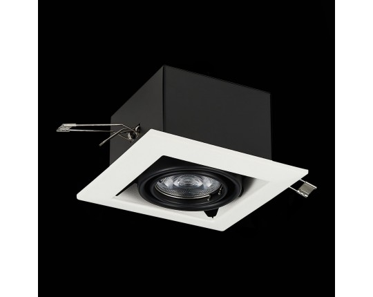 ST250.548.01 Св-к встр. Черный GU10 1*50W  L126xW126xH70 220V Без ламп