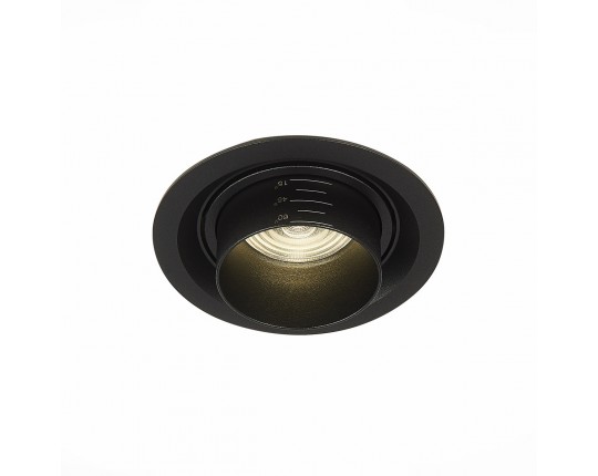 ST701.448.12 Св-к встр. Zoom Черный LED 1*12W 4000K 960Lm Ra90 15°-60° IP20 D115xH95 170-240V