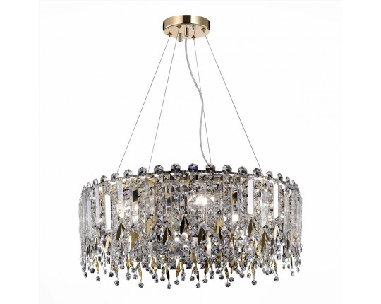 SL1655.203.08 Люстра подвесная ST-Luce Золотистый/Прозрачный E14 8*40W