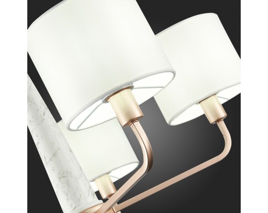 SL1163.203.05 Светильник подвесной ST-Luce Матовое золото/Белый E14 5*40W