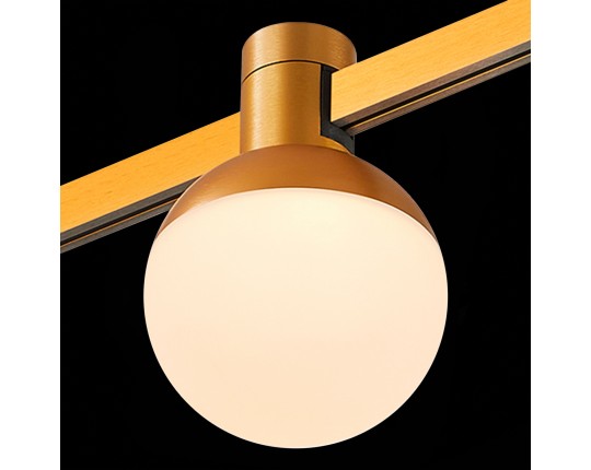 ST815.206.05 Магнитный трековый светильник FARM Золотистый LED 1*5W 3000K 89Lm Ra90 120 IP20 D75xH10