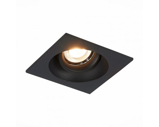 ST208.418.01 Св-к встр. Черный GU10 1*50W  L94xW94xH40 220V Без ламп