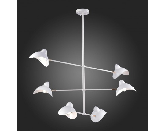 SL1801.503.06 Люстра подвесная ST-Luce Белый/Белый E14 6*60W