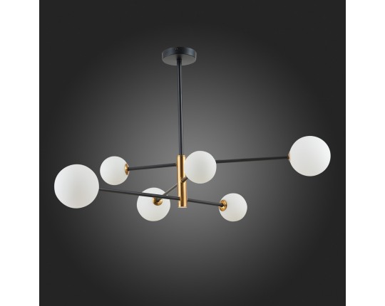 SLE220103-06 Светильник потолочный Черный, Бронза/Белый G9 6*5W