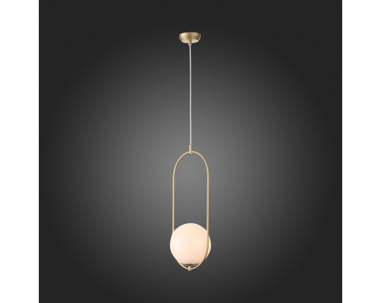 SL1118.203.01 Светильник подвесной ST-Luce Золотистый/Белый E27 1*40W