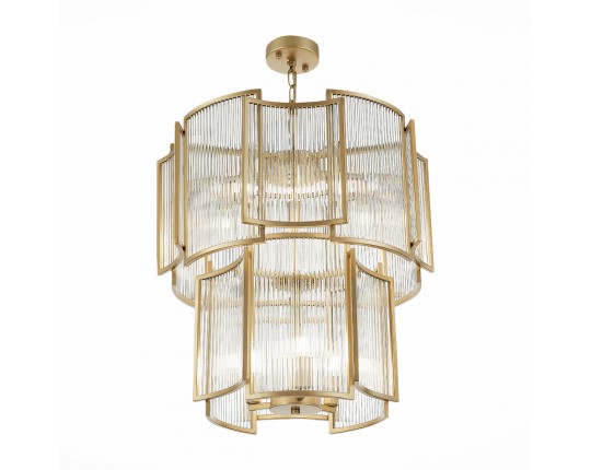 SL1234.203.08 Люстра подвесная ST-Luce Шампань/Прозрачный, Шампань E14 8*60W