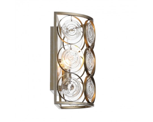 SL1105.201.02 Светильник настенный ST-Luce Золотистый с патиной/Золотистый, Прозрачный E14 2*60W