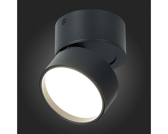 ST651.442.09 Светильник потолочный поворотный Черный LED 1*9W 4000K 720Lm Ra>90 120° IP20 D85xH87 17