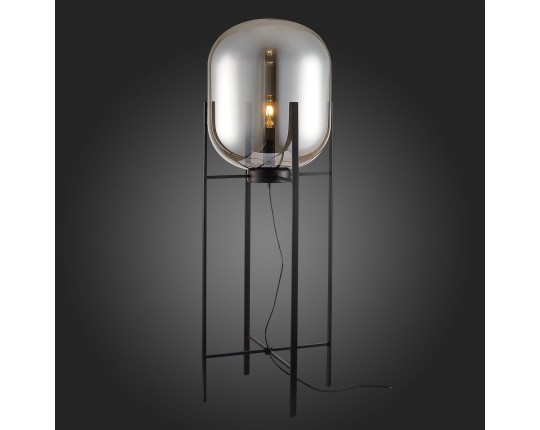 SL1050.725.01 Торшер ST-Luce Черный/Дымчатый E27 1*40W (из 2-х коробок)