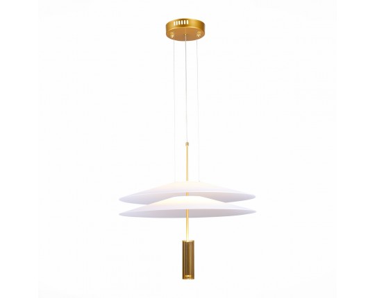 SL6101.203.01 Люстра подвесная ST-Luce Золотистый/Белый LED 1*10W 3000K