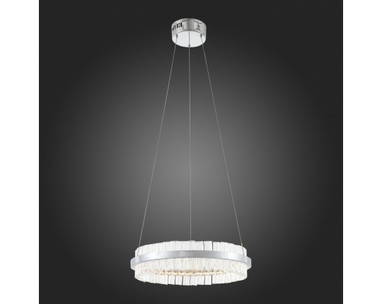 SL383.103.01 Светильник подвесной ST-Luce Хром/Хром, Прозрачный LED 1*34W 3000K