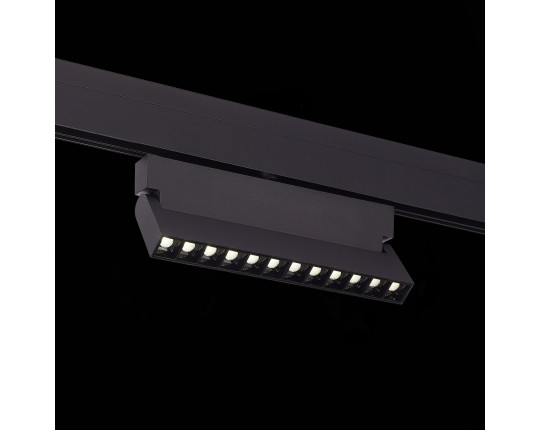 ST362.436.12 Магнитный трековый светильник Черный LED 1*12W 3000K 1 009Lm Ra>80 36° IP20 L219xW22xH1