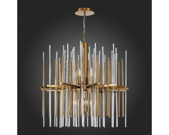 SL1628.303.08 Люстра подвесная ST-Luce Латунь/Прозрачный, Латунь E14 8*40W